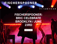 Tablet Screenshot of fischerspooner.com
